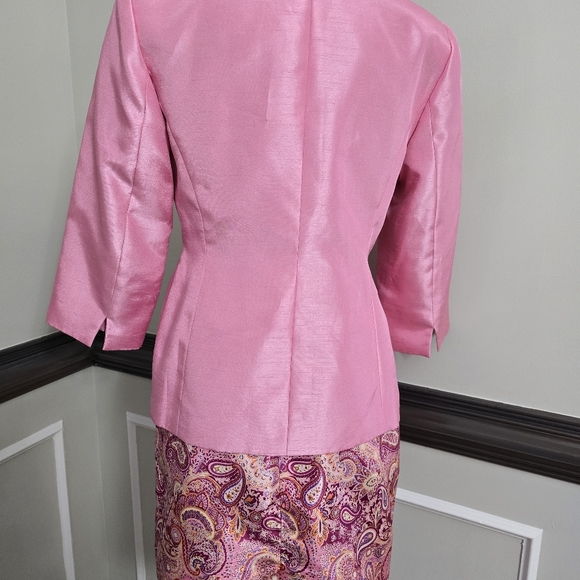 Pink 2pc suit by LeSuit, 6P, - Picture 6 of 9